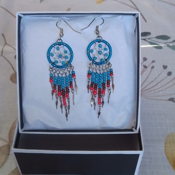 Dreamcatcher Chandelier Earrings - Picture 4 of 6